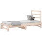 vidaXL Sofá cama extraíble madera maciza de pino 2x(90x200) cm vidaXL Sofá cama extraíble madera maciza de pino 2x(90x200) cm