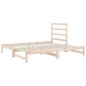 vidaXL Sofá cama extraíble madera maciza de pino 2x(90x200) cm vidaXL Sofá cama extraíble madera maciza de pino 2x(90x200) cm