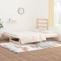 vidaXL Sofá cama extraíble madera maciza de pino 2x(90x200) cm vidaXL Sofá cama extraíble madera maciza de pino 2x(90x200) cm