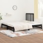 vidaXL Sofá cama extraíble madera maciza de pino negro 2x(90x200) cm vidaXL Sofá cama extraíble madera maciza de pino negro 2x(90x200) cm