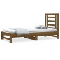 vidaXL Sofá cama extraíble madera maciza de pino marrón 2x(90x200) cm vidaXL Sofá cama extraíble madera maciza de pino marrón 2x(90x200) cm