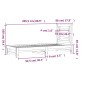 vidaXL Sofá cama extraíble madera maciza de pino marrón 2x(90x200) cm vidaXL Sofá cama extraíble madera maciza de pino marrón 2x(90x200) cm