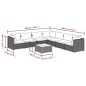 vidaXL Set sofás de jardín 8 piezas y cojines ratán sintético marrón vidaXL Set sofás de jardín 8 piezas y cojines ratán sintético marrón