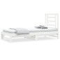vidaXL Sofá cama extraíble madera maciza de pino blanco 2x(90x190) cm vidaXL Sofá cama extraíble madera maciza de pino blanco 2x(90x190) cm