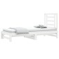 vidaXL Sofá cama extraíble madera maciza de pino blanco 2x(90x190) cm vidaXL Sofá cama extraíble madera maciza de pino blanco 2x(90x190) cm