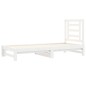 vidaXL Sofá cama extraíble madera maciza de pino blanco 2x(90x190) cm vidaXL Sofá cama extraíble madera maciza de pino blanco 2x(90x190) cm