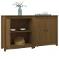 vidaXL Aparador 2 uds de madera maciza de pino marrón 70x35x80 cm vidaXL Aparador 2 uds de madera maciza de pino marrón 70x35x80 cm