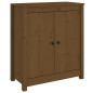 vidaXL Aparador 2 uds de madera maciza de pino marrón 70x35x80 cm vidaXL Aparador 2 uds de madera maciza de pino marrón 70x35x80 cm