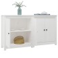 vidaXL Aparador 2 uds de madera maciza de pino blanco 70x35x80 cm vidaXL Aparador 2 uds de madera maciza de pino blanco 70x35x80 cm
