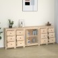 vidaXL Aparador de madera maciza de pino 230x35x80 cm vidaXL Aparador de madera maciza de pino 230x35x80 cm