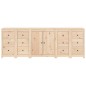 vidaXL Aparador de madera maciza de pino 230x35x80 cm vidaXL Aparador de madera maciza de pino 230x35x80 cm