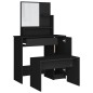 vidaXL Juego de muebles de tocador negro 86,5x35x136 cm vidaXL Juego de muebles de tocador negro 86,5x35x136 cm