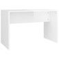 vidaXL Juego de tocador blanco brillante 74,5x40x141 cm