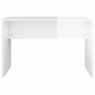 vidaXL Juego de tocador blanco brillante 74,5x40x141 cm