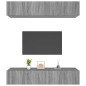 vidaXL Muebles TV 4 uds madera contrachapada gris Sonoma 80x30x30 cm vidaXL Muebles TV 4 uds madera contrachapada gris Sonoma 80x30x30 cm