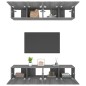 vidaXL Muebles TV 4 uds madera contrachapada gris Sonoma 80x30x30 cm vidaXL Muebles TV 4 uds madera contrachapada gris Sonoma 80x30x30 cm