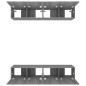 vidaXL Muebles TV 4 uds madera contrachapada gris Sonoma 80x30x30 cm vidaXL Muebles TV 4 uds madera contrachapada gris Sonoma 80x30x30 cm