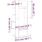 vidaXL Mueble de recbidor 2 uds madera contrachapada marrón roble vidaXL Mueble de recbidor 2 uds madera contrachapada marrón roble