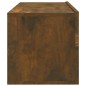 vidaXL Muebles de TV 4 piezas roble ahumado 100x30x30 cm vidaXL Muebles de TV 4 piezas roble ahumado 100x30x30 cm
