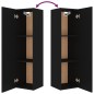 vidaXL Set de muebles para TV 4 piezas madera contrachapada negro vidaXL Set de muebles para TV 4 piezas madera contrachapada negro