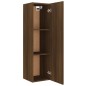 vidaXL Set de muebles para TV 4 pzas madera contrachapada marrón roble
