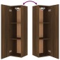 vidaXL Set de muebles para TV 4 pzas madera contrachapada marrón roble