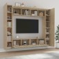 vidaXL Set de muebles para TV 8 pzas madera contrachapada roble Sonoma