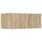 vidaXL Set de muebles para TV 8 pzas madera contrachapada roble Sonoma