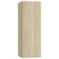 vidaXL Set de muebles para TV 8 pzas madera contrachapada roble Sonoma