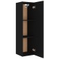 vidaXL Set de muebles para TV 8 piezas madera contrachapada negro
