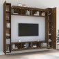 vidaXL Set de muebles para TV 8 pzas madera contrachapada roble marrón
