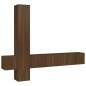 vidaXL Set de muebles para TV 5 pzas madera contrachapada roble marrón vidaXL Set de muebles para TV 5 pzas madera contrachapada roble marrón