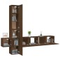 vidaXL Set de muebles para TV 5 pzas madera contrachapada roble marrón vidaXL Set de muebles para TV 5 pzas madera contrachapada roble marrón