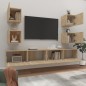 vidaXL Set de muebles para TV 6 pzas madera contrachapada roble sonoma vidaXL Set de muebles para TV 6 pzas madera contrachapada roble sonoma