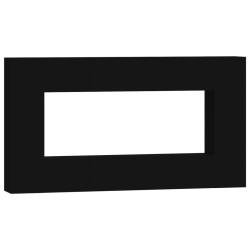 vidaXL Set de muebles para TV 8 piezas madera contrachapada negro