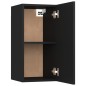 vidaXL Set de muebles para TV 8 piezas madera contrachapada negro
