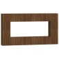 vidaXL Set de muebles para TV 8 pzas madera contrachapada roble marrón