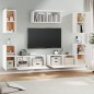 vidaXL Set de muebles para TV 7 piezas madera contrachapada blanco