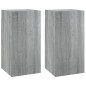 vidaXL Set de muebles para TV 4 pzas madera contrachapada gris Sonoma vidaXL Set de muebles para TV 4 pzas madera contrachapada gris Sonoma