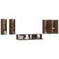vidaXL Set de muebles para TV 6 pzas madera contrachapada roble marrón vidaXL Set de muebles para TV 6 pzas madera contrachapada roble marrón