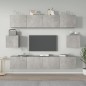vidaXL Set de muebles de TV 6 pzas madera contrachapada gris hormigón vidaXL Set de muebles de TV 6 pzas madera contrachapada gris hormigón