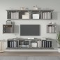 vidaXL Set de muebles de TV 6 pzas madera contrachapada gris hormigón vidaXL Set de muebles de TV 6 pzas madera contrachapada gris hormigón