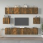 vidaXL Set de muebles de TV 6 pzas madera contrachapada roble ahumado vidaXL Set de muebles de TV 6 pzas madera contrachapada roble ahumado