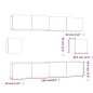vidaXL Set de muebles de TV 6 pzas madera contrachapada roble ahumado vidaXL Set de muebles de TV 6 pzas madera contrachapada roble ahumado
