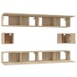 vidaXL Set de muebles para TV 6 pzas madera contrachapada roble sonoma