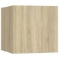 vidaXL Set de muebles para TV 6 pzas madera contrachapada roble sonoma