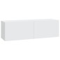 vidaXL Set de muebles para TV 5 piezas madera contrachapada blanco