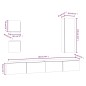 vidaXL Set de muebles para TV 5 piezas madera contrachapada blanco
