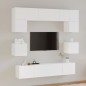 vidaXL Set de muebles para TV 8 piezas madera contrachapada blanco