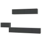 vidaXL Set de muebles para TV 5 piezas madera contrachapada negro vidaXL Set de muebles para TV 5 piezas madera contrachapada negro